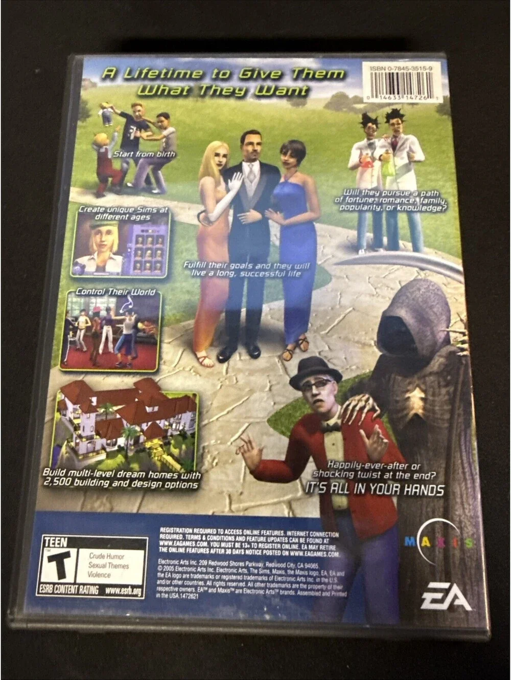 The Sims 2 PC CD-ROM Game Complete in Box 4-Disc Set w/ Key Serial Code